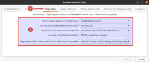 Ubuntu 20.04 - paramétrer mises à jour