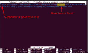 Restaurer dépôts après mise à niveau vers Ubuntu 20.04 LTS