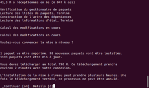 Validation démarrage mise à niveau vers Ubuntu 20.04 LTS