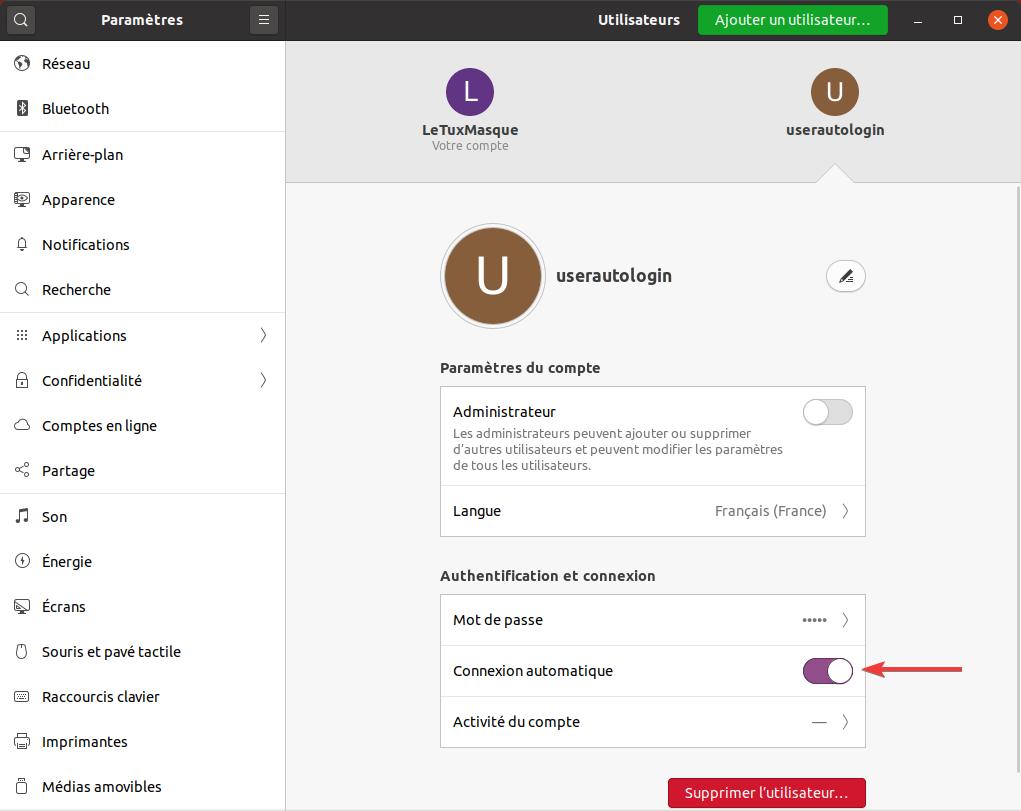 Comment activer l'autologin dans Ubuntu ? Numétopia