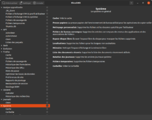 Bleachbit sous Ubuntu