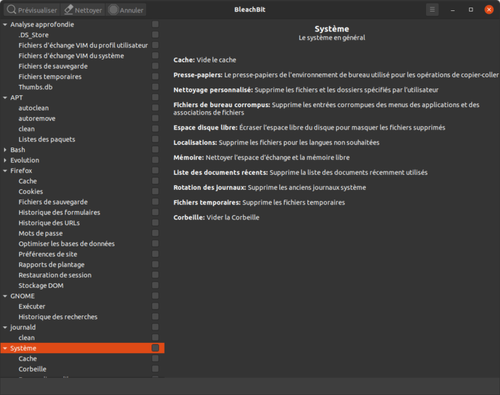 BleachBit, un cleaner Libre pour Linux et Windows Numétopia