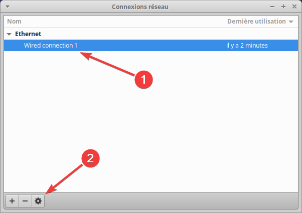 connexion réseau variantes Ubuntu