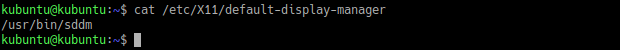 default display manager Kubuntu