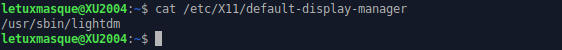 default display manager Xubuntu