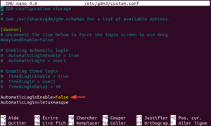 désactiver autologin en ligne de commande sur ubuntu