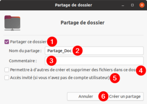 partage dossier Ubuntu