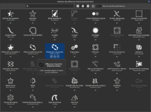 sélecteur des effets de chemin interactifs dans inkscape 1.0