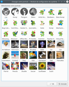 avatars disponible dans KDE Plasma 5.19