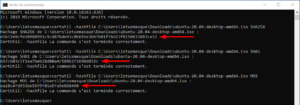 Vérifier l’intégrité d’un fichier sous Windows : calculer empreintes d'un fichier sous Windows et CMD