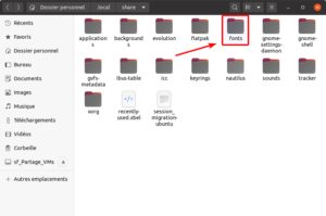 dossier utilisateurs fonts ubuntu