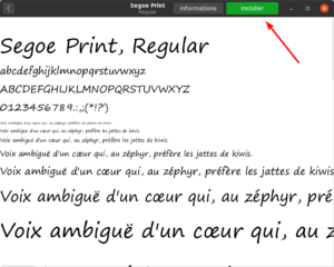 installation police caractères sur Ubuntu