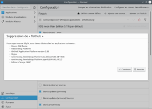 Suppression Flathub