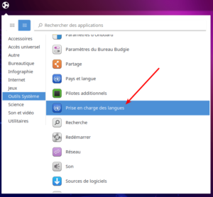 accès prise en charge des langues Ubuntu budgie - 2