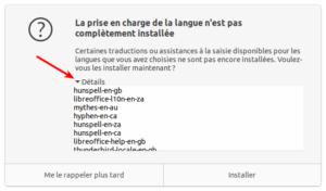 détails traductions manquantes dans Ubuntu