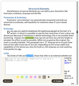 Création d'annotation