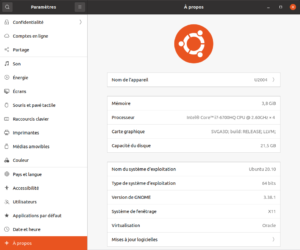 à propos Ubuntu 20.10