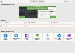 Application Snap Store sur Linux Mint