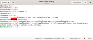 Fichier lanceur firefox-stable.desktop