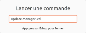 Lanceur de commande dans Ubuntu 20.04 LTS