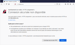 https non disponible