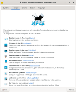 à propos de Xfce