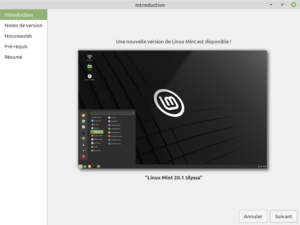 1 - Mise à jour vers Linux Mint 20.1 - Introduction