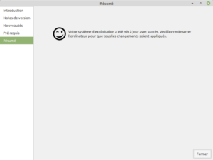 5 - Mise à jour vers Linux Mint 20.1 - fin