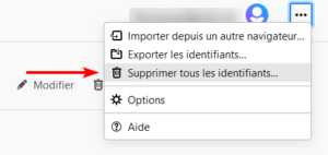 supprimer tous les identifiants dans firefox