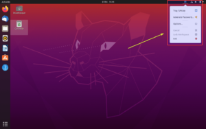 Keepass dans la zone de notification de Ubuntu 20.04