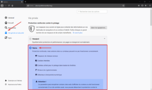 Activer le mode de protection Strict dans Firefox