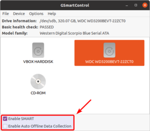 Controler l'état de santé d'un disque dur sous Linux avec GSmartControl