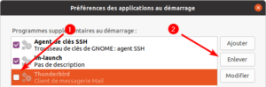 Désactiver une application au demarrage sur Ubuntu