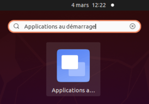 Ubuntu - Lanceur Applications au démarrage