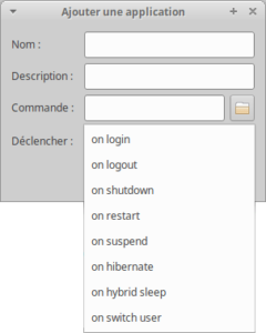 Xubuntu 20.04 - Option pour déclencher le lancement automatique d'application dans Xubuntu 20.04