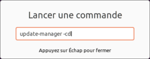 lancer une commande sur ubuntu