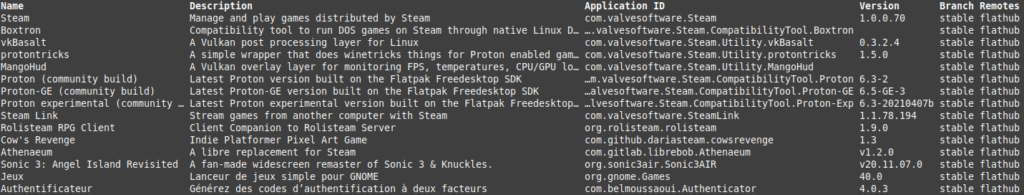 Linux Mint - extension steam sur le flathub
