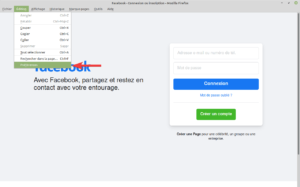 Modifier les préférences Firefox dans l'application web