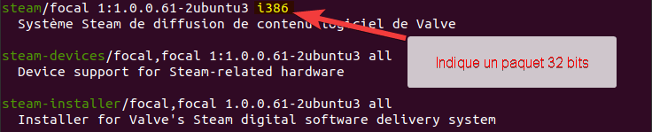 Paquets Steam sur les dépôts Ubuntu