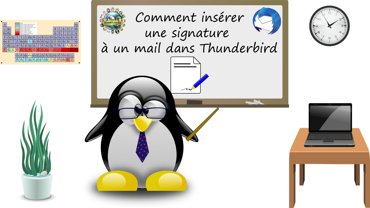 Comment insérer une signature à un mail dans Thunderbird