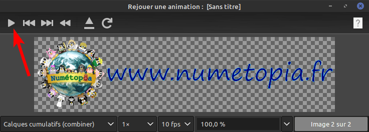 Gimp - jouer animation