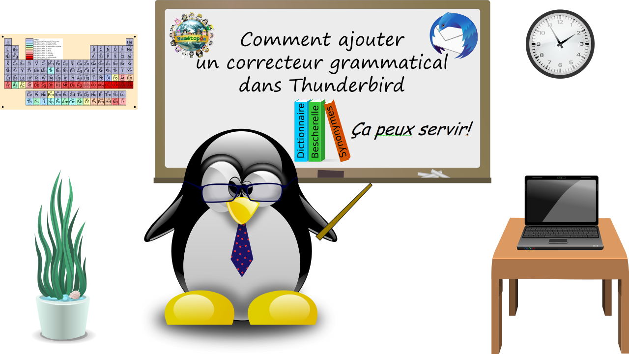 Comment ajouter un correcteur grammatical dan Thunderbird