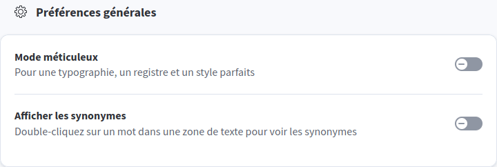 Thunderbird - LanguageTool préférences générales