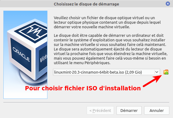 Choix ISO installation de Linux Mint