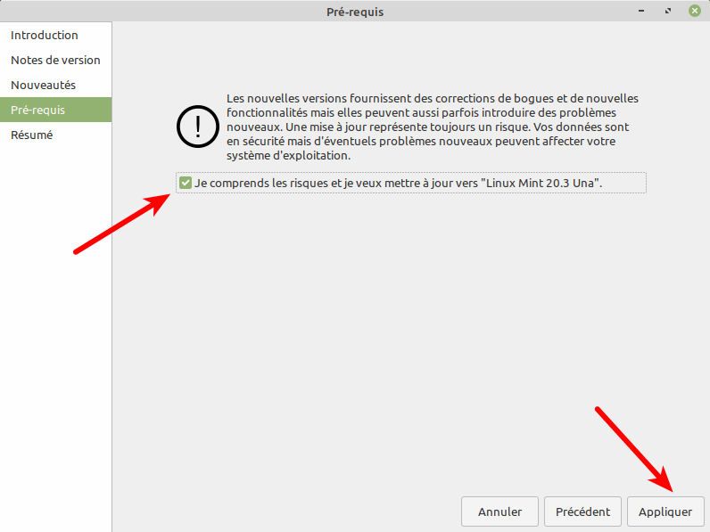 Mise à niveau vers Linux Mint 20.3 - 4