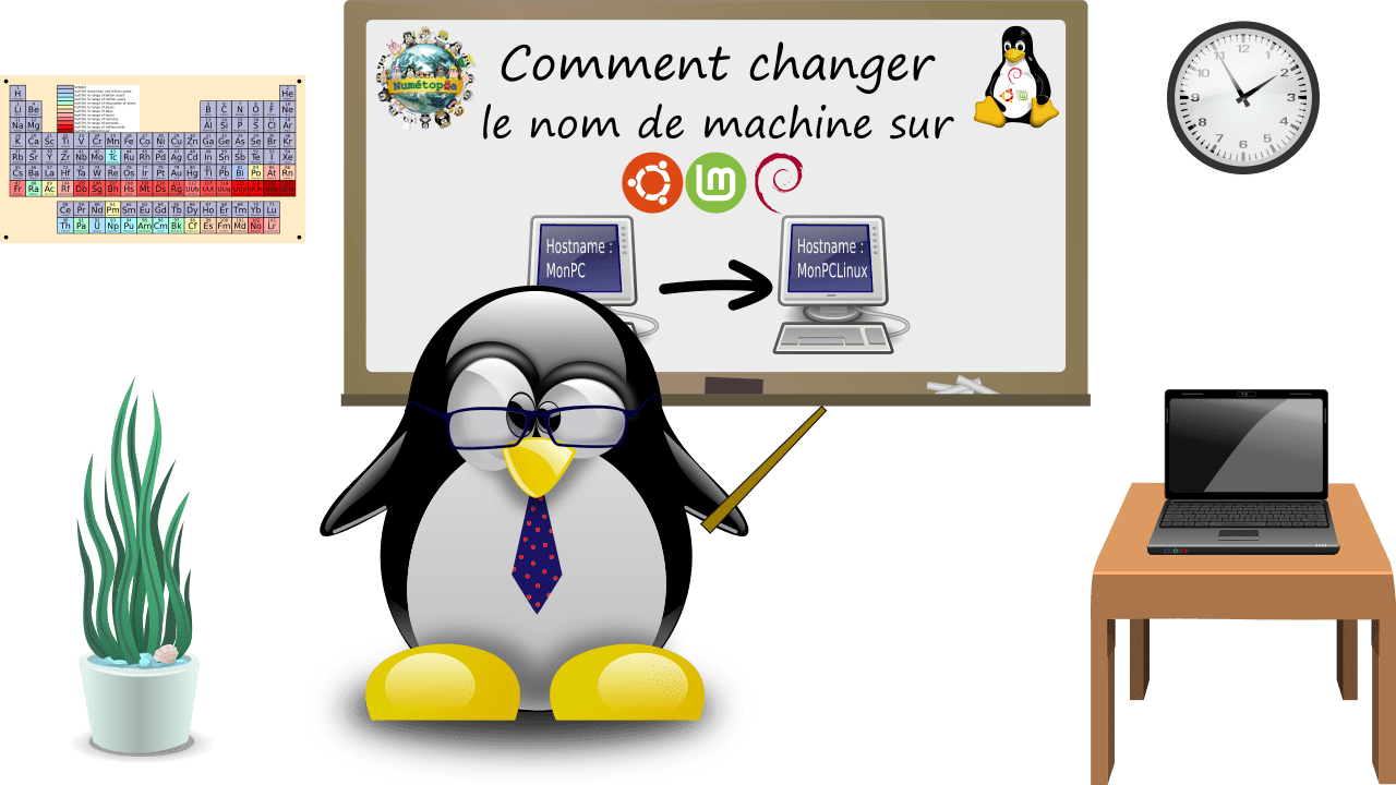 Comment changer le nom de machine sur Debian, Ubuntu ou Linux Mint ?