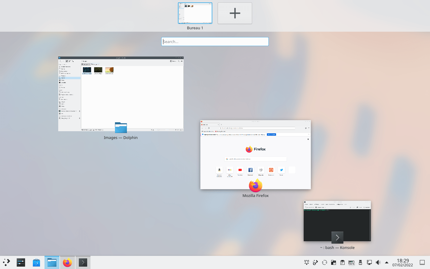 Nouvel aperçu des activités de KDE Plasma