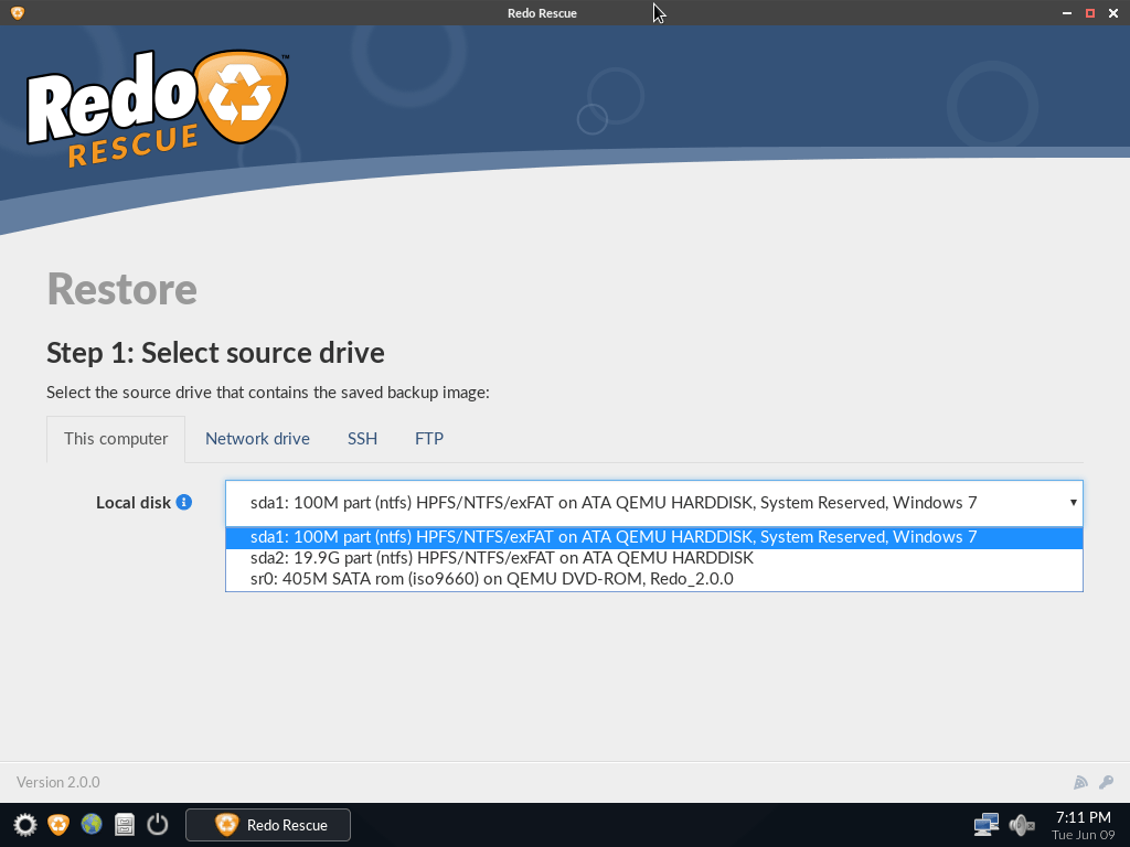redo rescue - restore 1