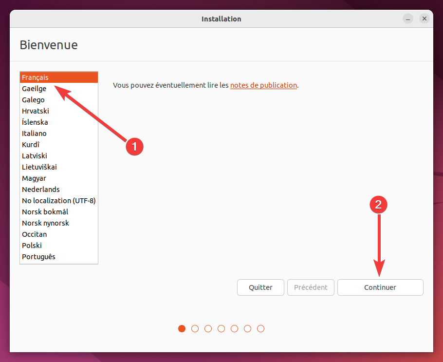 Installer Ubuntu 22.04 LTS - 1 - Choix de la langue (2)