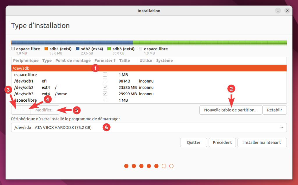 Installer Ubuntu en Dual-Boot avec home séparé